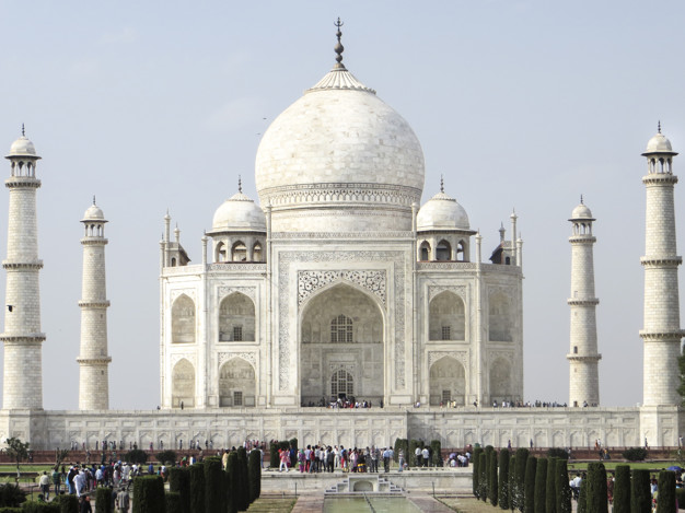 Taj Mahal, una maravilla del mundo hecha con mármol