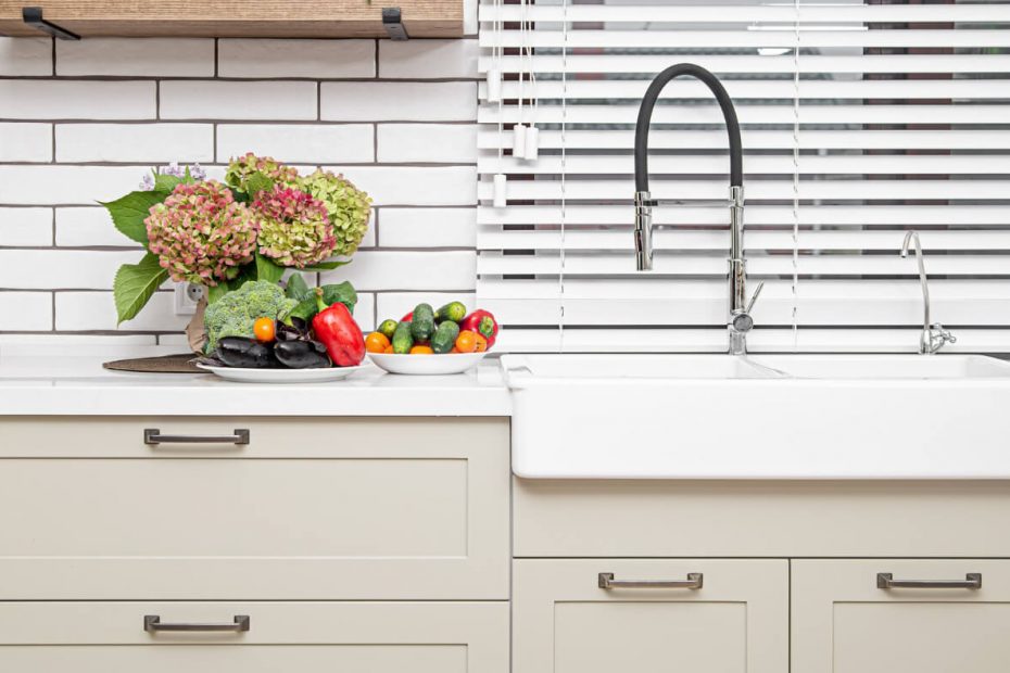 Fregadero integrados en cocinas modernas